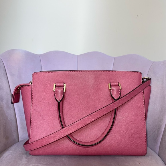 Michael Kors Barbie Pink Crossbody Bag with Gold Hardware - Picture 5 of 5